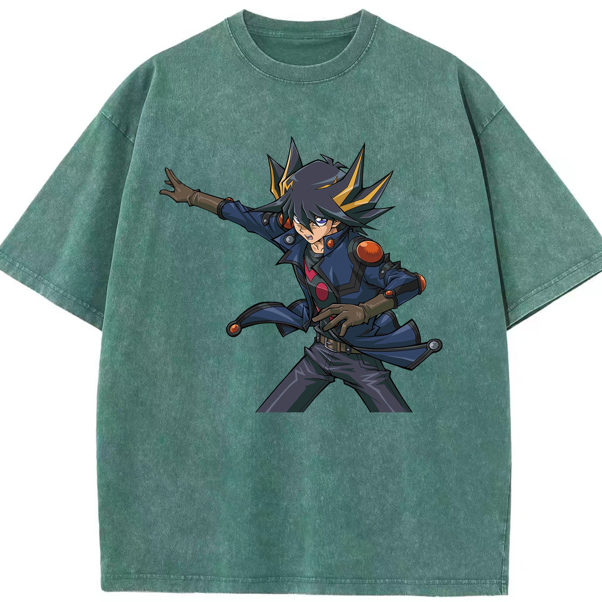 （画像用） 遊☆戯☆王 Yu-Gi-Oh! 綿100% ヴィンテージ風 半袖Tシャツ（フロントプリント）